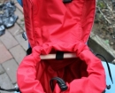 small saddle bag open