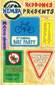 2011 Redbones Bike Party Flyer